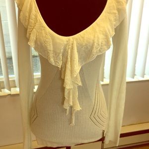 White knit top
